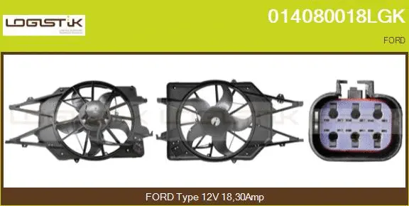 Electric Motor, radiator fan (014080018LGK)