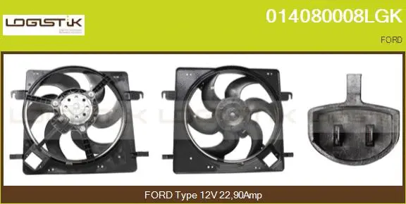 Electric Motor, radiator fan (014080008LGK)