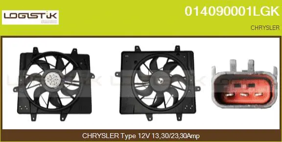 Electric Motor, radiator fan (014090001LGK)