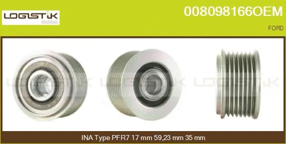 Belt Pulley, alternator (008098166OEM)