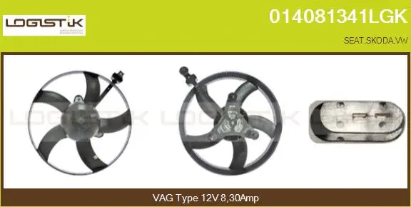 Fan, engine cooling (014081341LGK)