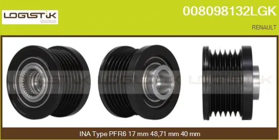 Belt Pulley, alternator (008098132LGK)