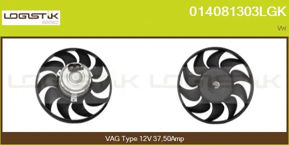 Fan, engine cooling (014081303LGK)