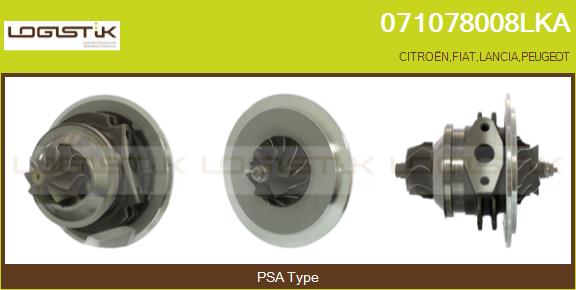 Core assembly, turbocharger (071078008LKA)