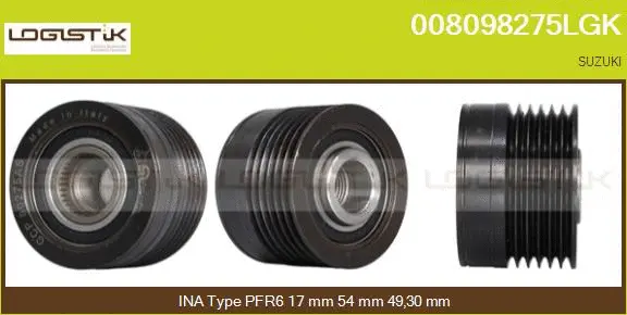 Belt Pulley, alternator (008098275LGK)