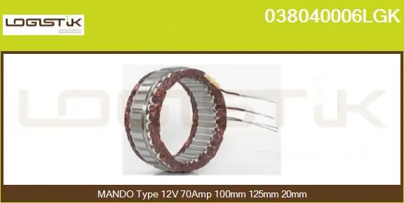 Stator, alternator (038040006LGK)