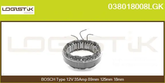 Stator, alternator (038018008LGK)