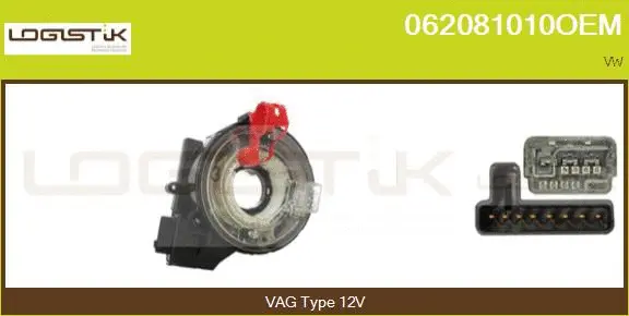 Clockspring, airbag (062081010OEM)