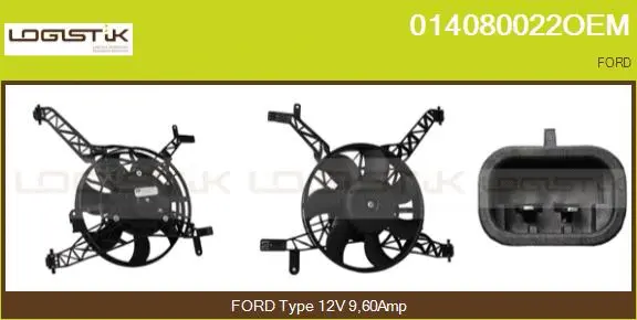 Electric Motor, radiator fan (014080022OEM)