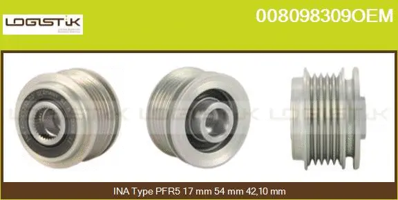 Belt Pulley, alternator (008098309OEM)