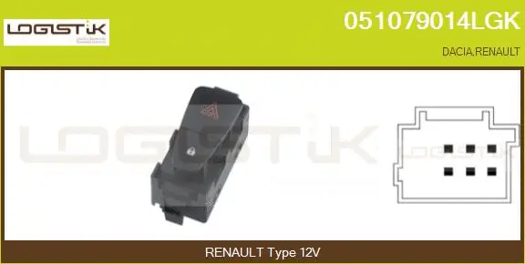 Hazard Warning Light Switch (051079014LGK)