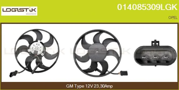 Fan, engine cooling (014085309LGK)