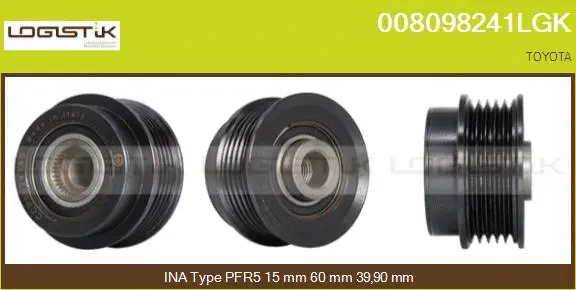 Belt Pulley, alternator (008098241LGK)