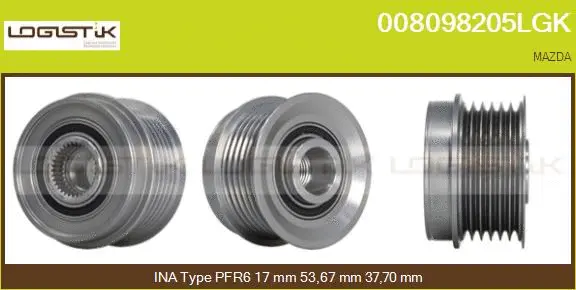 Belt Pulley, alternator (008098205LGK)