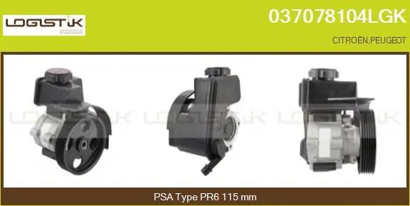 Hydraulic Pump, steering (037078104LGK)