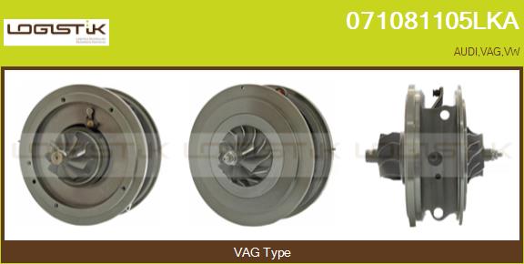 Core assembly, turbocharger (071081105LKA)