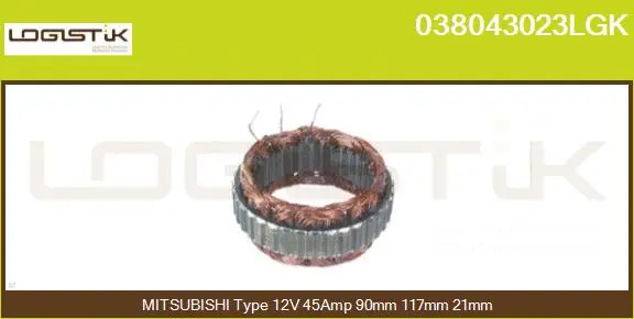 Stator, alternator (038043023LGK)