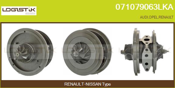 Core assembly, turbocharger (071079063LKA)