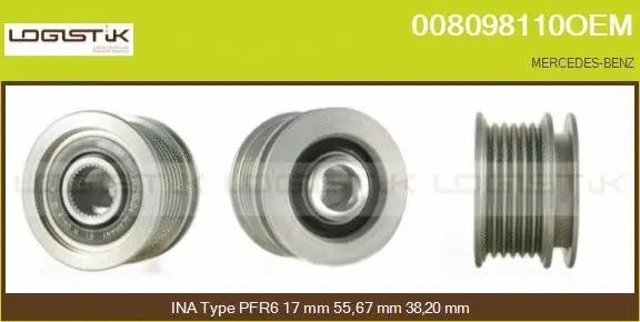 Belt Pulley, alternator (008098110OEM)