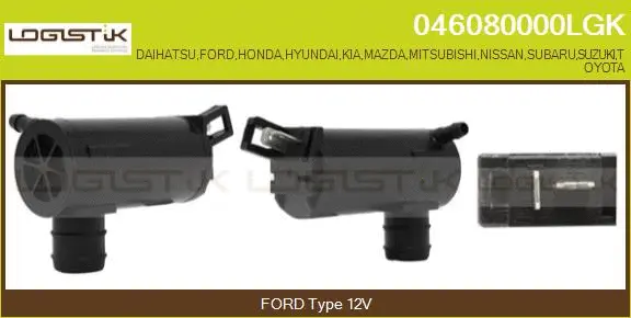 Washer Fluid Pump, window cleaning (046080000LGK)