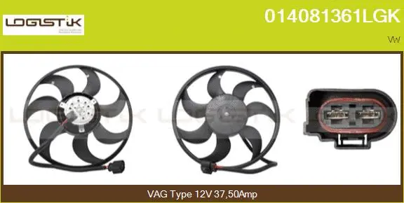 Fan, engine cooling (014081361LGK)