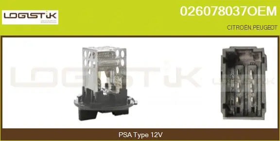 Resistor, interior blower (026078037OEM)