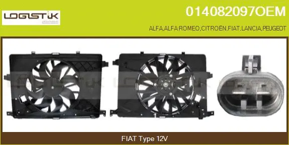 Electric Motor, radiator fan (014082097OEM)