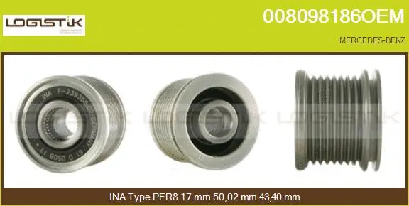 Belt Pulley, alternator (008098186OEM)
