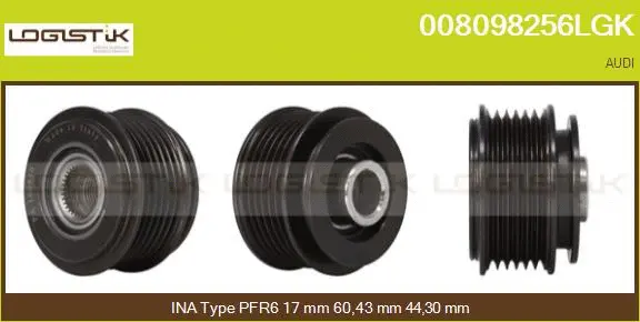 Belt Pulley, alternator (008098256LGK)