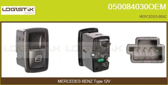 Switch, window regulator (050084030OEM)