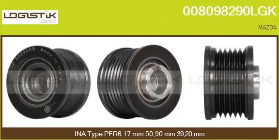 Belt Pulley, alternator (008098290LGK)