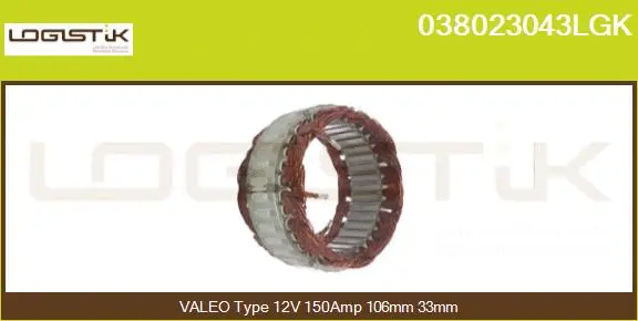 Stator, alternator (038023043LGK)