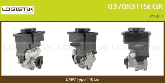 Hydraulic Pump, steering (037083115LGK)