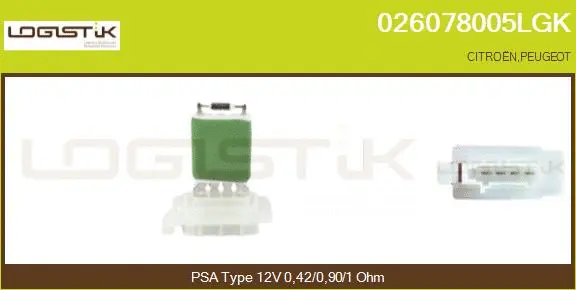 Resistor, interior blower (026078005LGK)