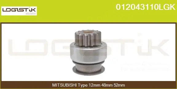 Pinion, starter (012043110LGK)