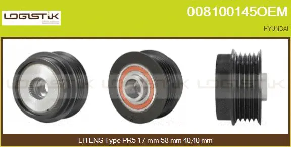 Belt Pulley, alternator (008100145OEM)