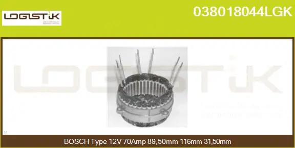 Stator, alternator (038018044LGK)