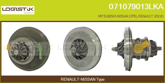 Core assembly, turbocharger (071079013LKA)