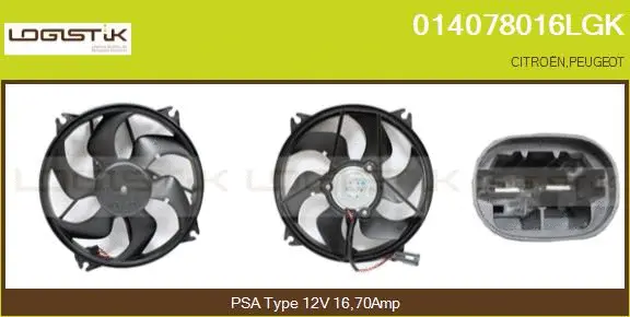 Electric Motor, radiator fan (014078016LGK)