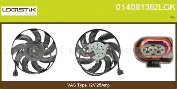 Fan, engine cooling (014081362LGK)