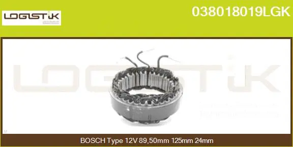 Stator, alternator (038018019LGK)