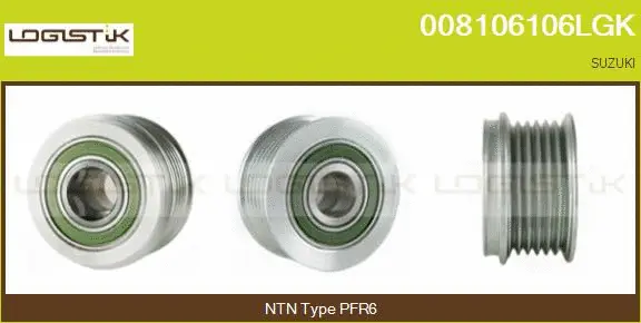 Belt Pulley, alternator (008106106LGK)