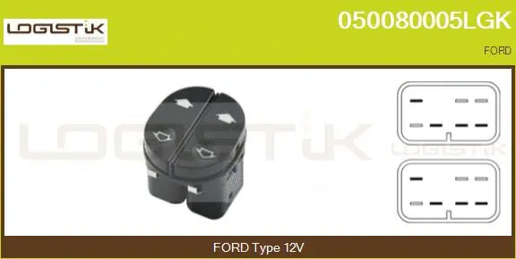 Switch, window regulator (050080005LGK)