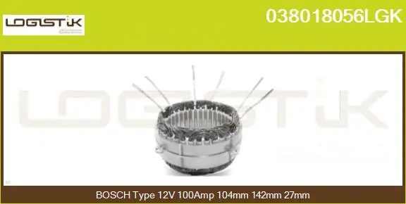 Stator, alternator (038018056LGK)