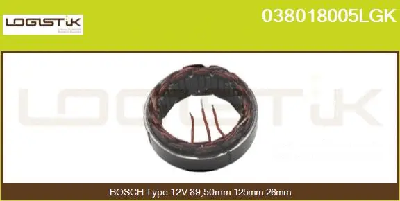 Stator, alternator (038018005LGK)