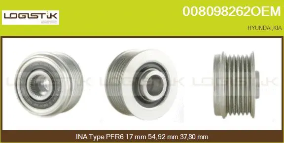 Belt Pulley, alternator (008098262OEM)