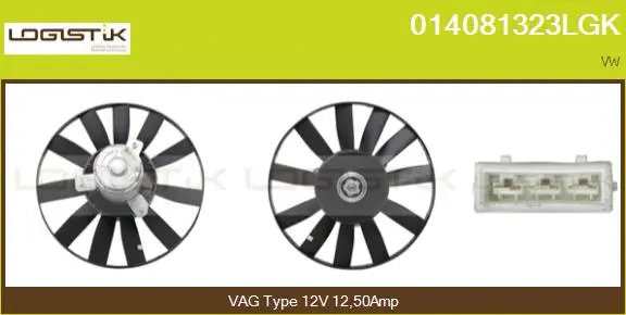 Fan, engine cooling (014081323LGK)