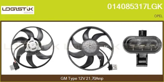 Fan, engine cooling (014085317LGK)