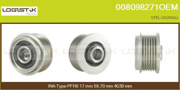 Belt Pulley, alternator (008098271OEM)