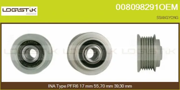 Belt Pulley, alternator (008098291OEM)